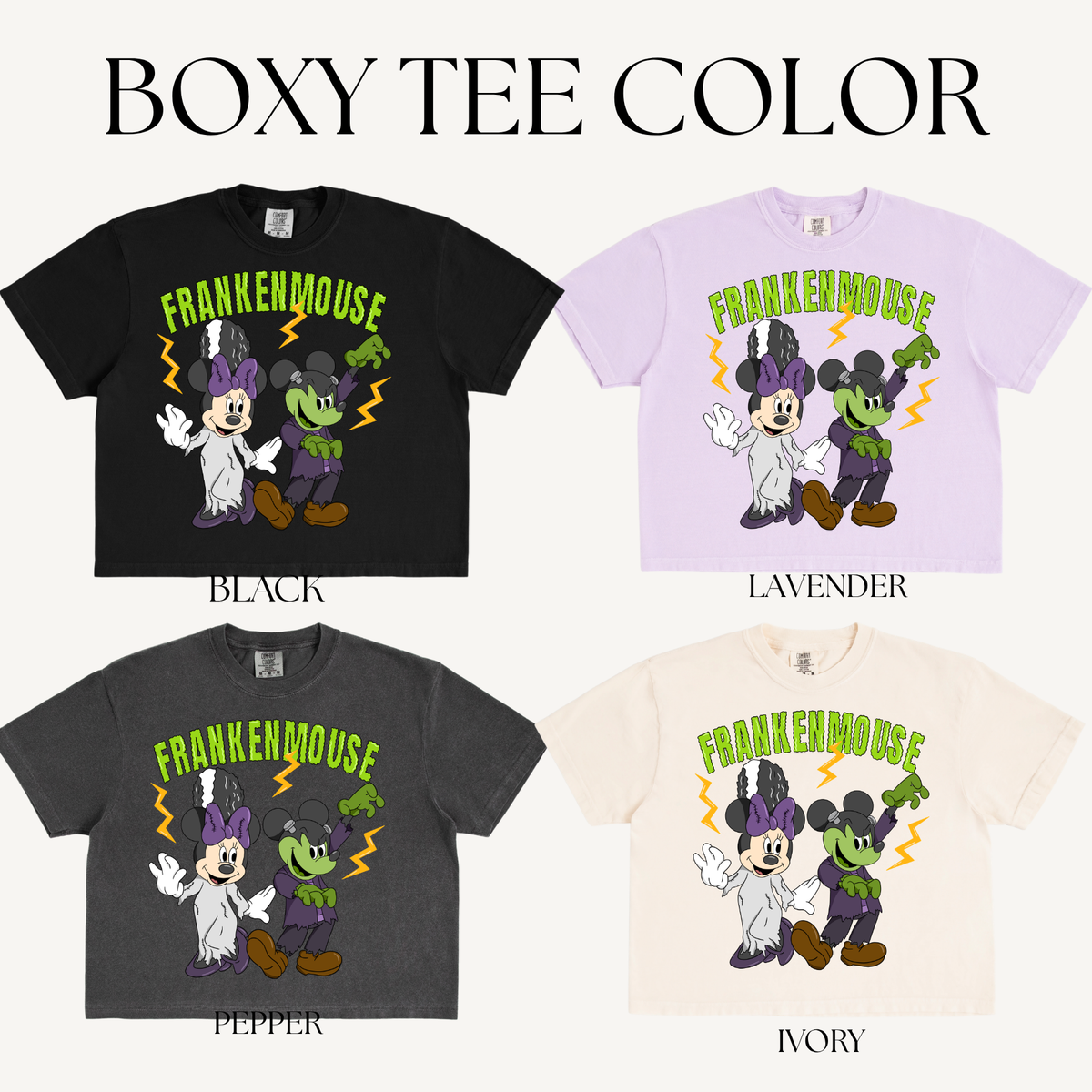 MOUSE FRANK ADULT BOXY T-SHIRT