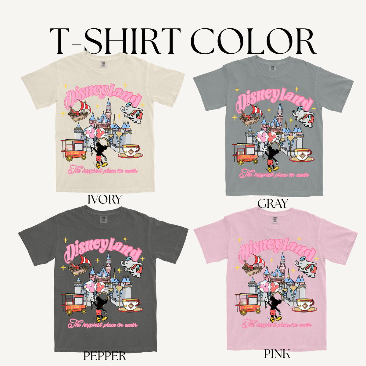 PINK CASTLE ADULT T-SHIRT