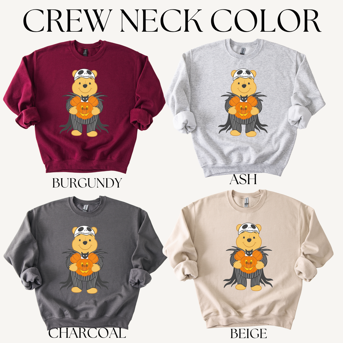 PUMPKIN BEAR CREW NECK