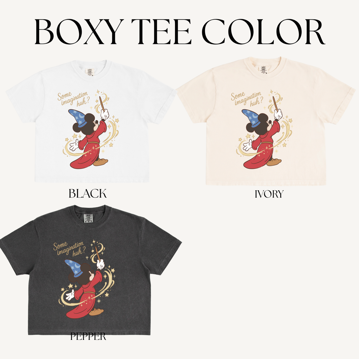 IMAGINATION ADULT BOXY T-SHIRT