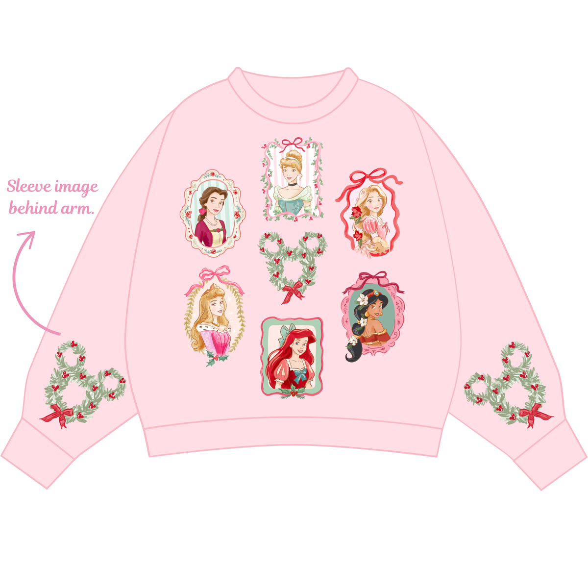 CHRISTMAS GIRLS #2 ADULT CREW NECK (WITH SLEEVE)