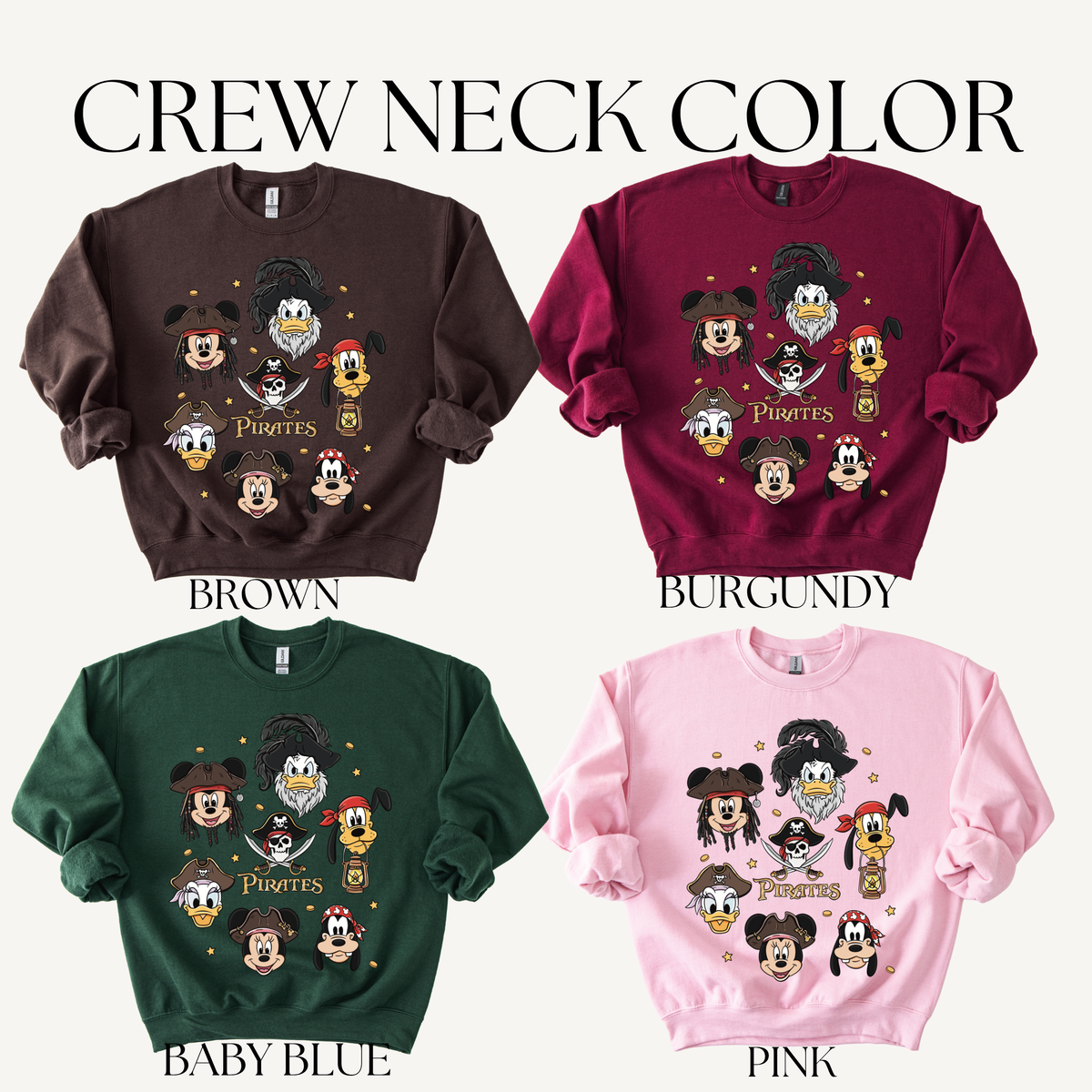INSPIRED PIRATES CREW NECK