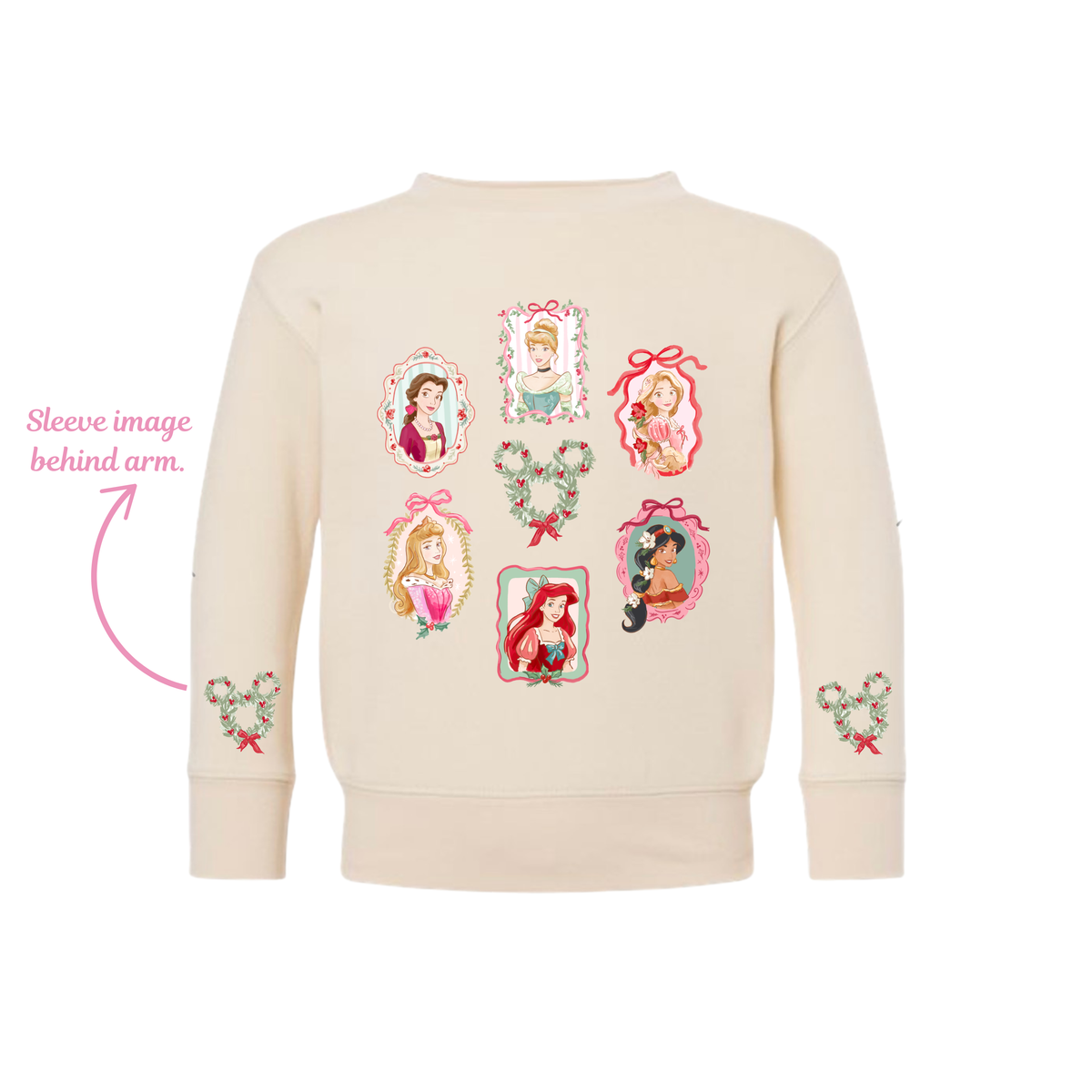 CHRISTMAS GIRLS #2 KIDS CREWNECK ( WITH SLEEVE)