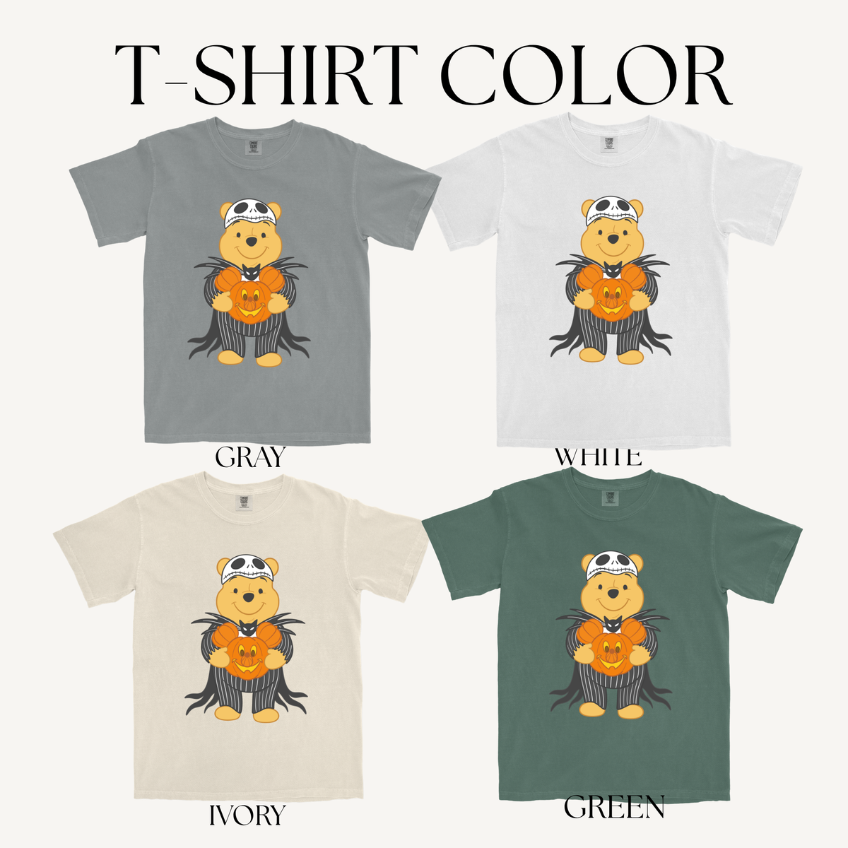 PUMPKIN BEAR ADULT T-SHIRT