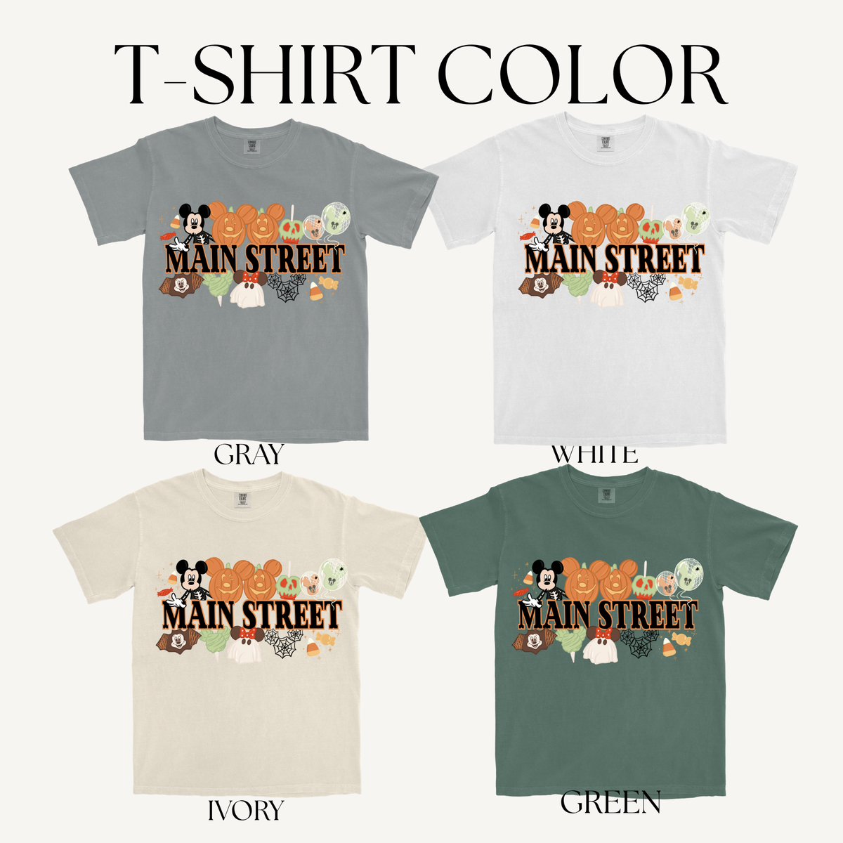 SPOOKY-MAIN ADULT T-SHIRT