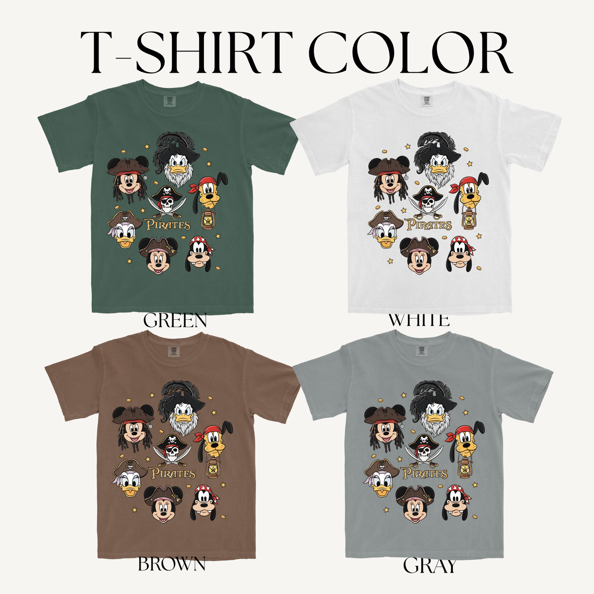 INSPIRED PIRATES ADULT T-SHIRT