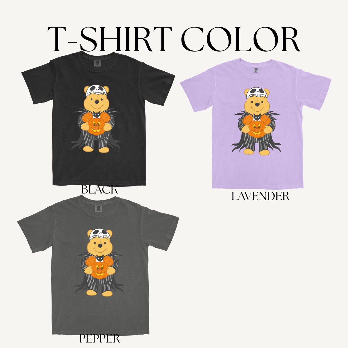 PUMPKIN BEAR ADULT T-SHIRT