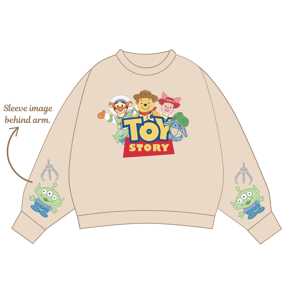 TOYS #2 WITH SLEEVE CREW NECK