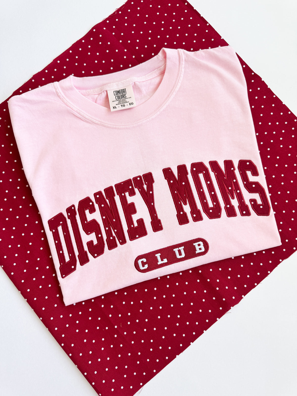 RED POLKA CLUB ADULT T-SHIRT