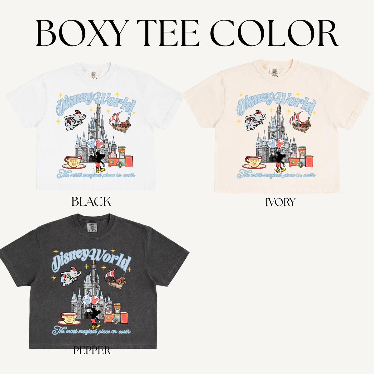 BLUE WORLD ADULT BOXY T-SHIRT