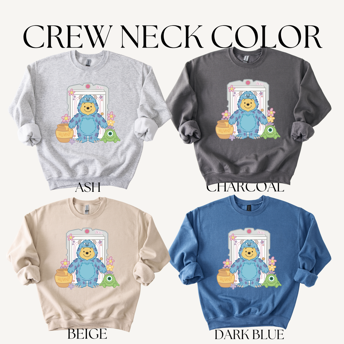 BOO FLOWER CREW NECK