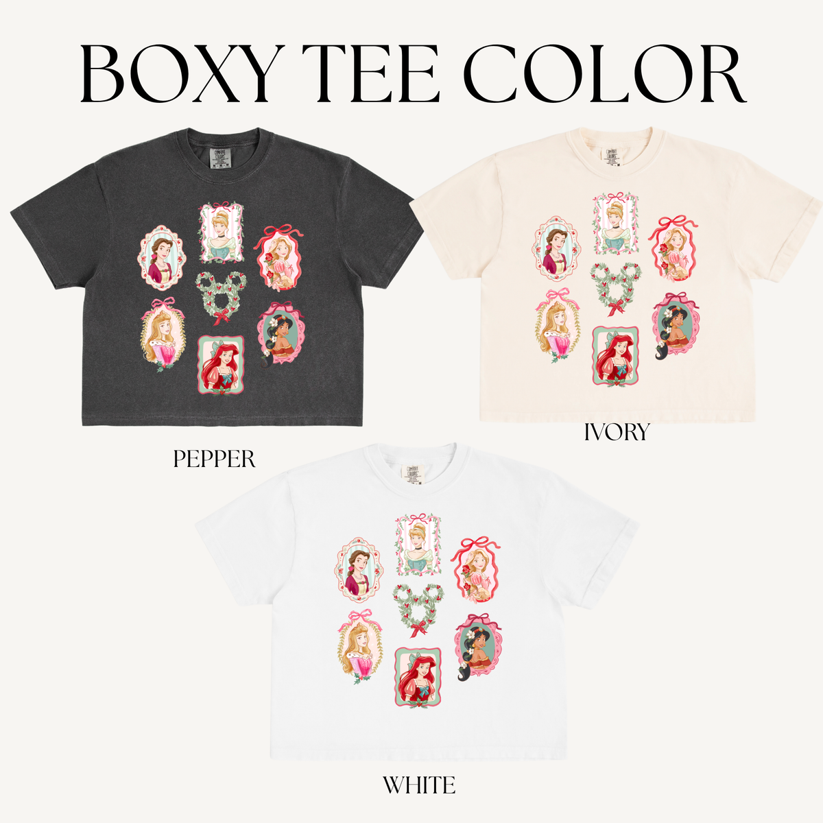 CHRISTMAS GIRLS T BOXY T-SHIRT