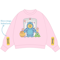 BOO FLOWER #2 WITH SLEEVE CREW NECK