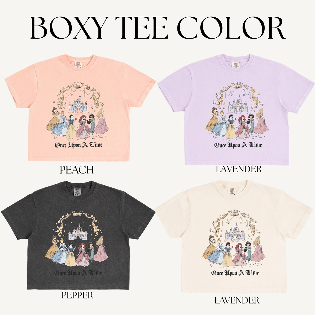ONCE UPON ADULT BOXY T-SHIRT