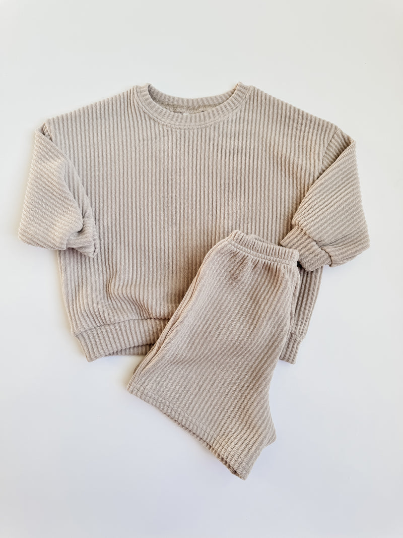 RIBBED KNIT SET