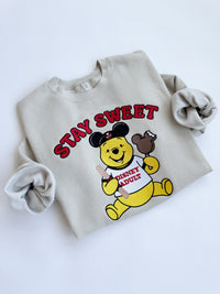 STAY SWEET BEAR CREWNECK