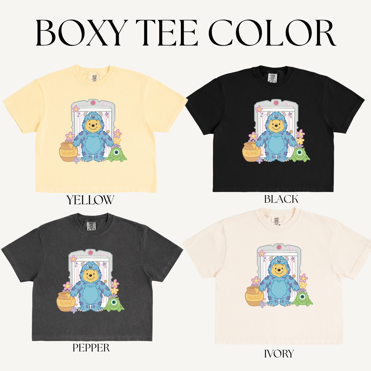 BOO FLOWER ADULT BOXY T-SHIRT
