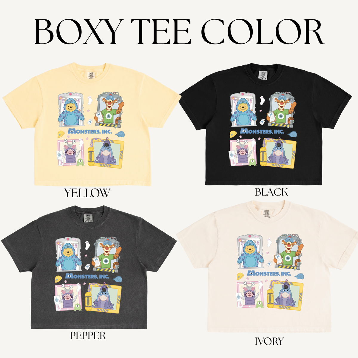 MONSTERS ADULT BOXY T-SHIRT