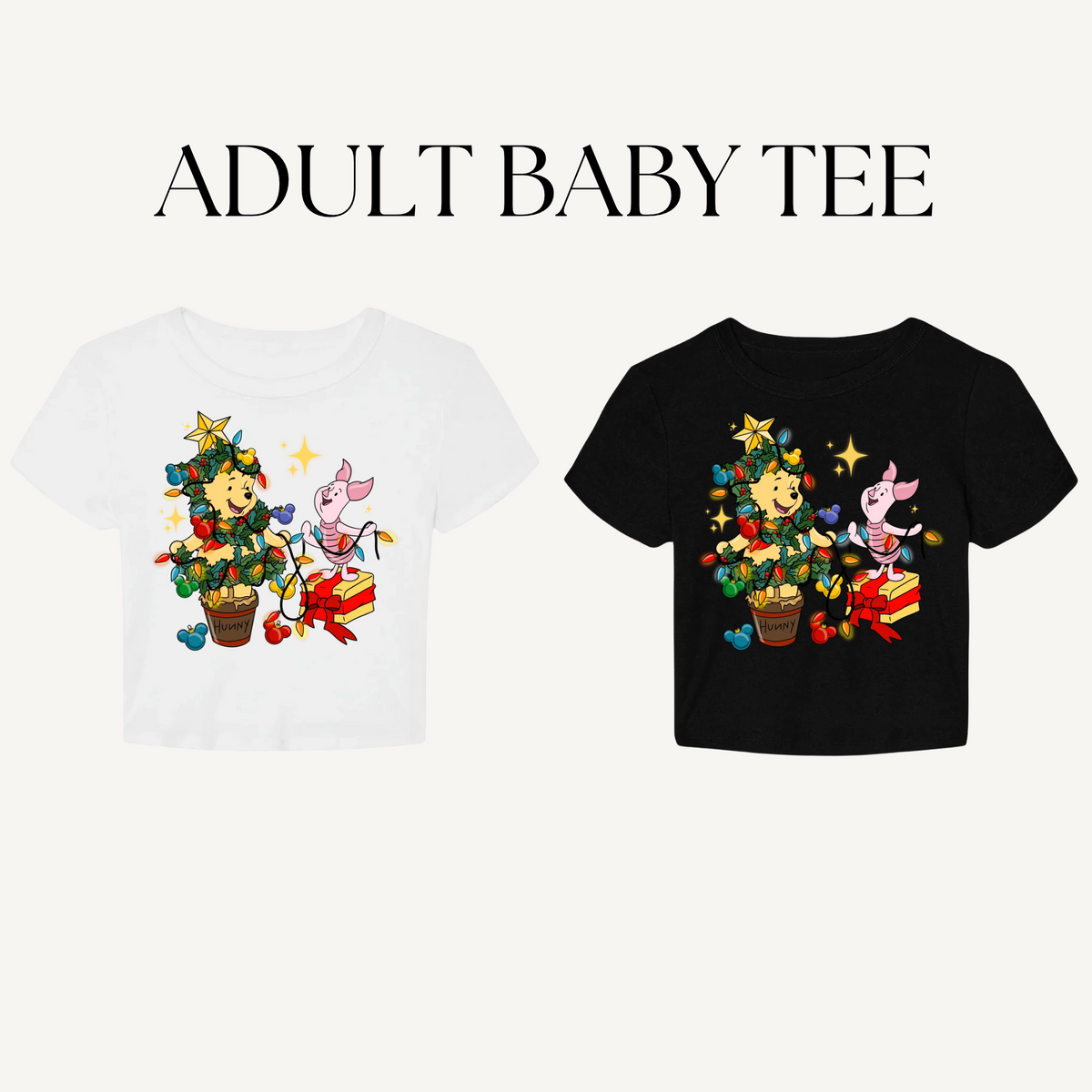 BEARY MERRY ADULT BABY TEE